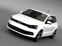 Volkswagen Polo GTI 3d 20092013 3D Model