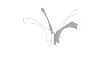 Moulure de tête concave polyestere