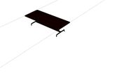 HM - AGL Conference Table - 48x120 (10 person) - FP1, black base