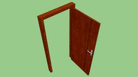 Pintu 210x94 Terbuka