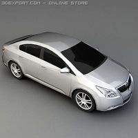 Toyota avensis sedan 3d model car 3D Model
