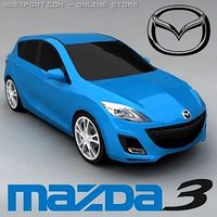 Mazda 3 new hatchback 3d model car 3D Model