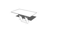 Mesa Lótus Off White 1,80 x 1,00m