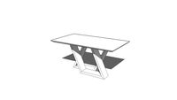 Mesa Lótus Off White 1,40 x 0,90m