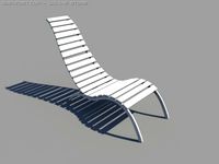 Deck Chair 3D Model
