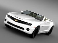 Chevrolet Camaro EUVersion 2012 Convertible 3D Model