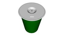 Lixeira de Sobrepor Redonda 12L - 09888