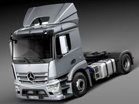 Mercedes Antos 2015 Semi Truck 3D Model