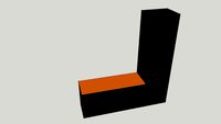 meuble entree orange