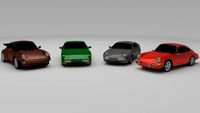 Classic Porsche Collection 3D Model