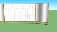 CABECEIRA PIET Com Abas Espelho King 302.5 X 135 H