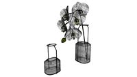 vase beton cement modern scandinavian design orchid concrete grey flower orchidee white