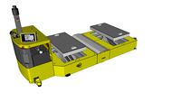 AGV: Fitted with twin scissor lift decks