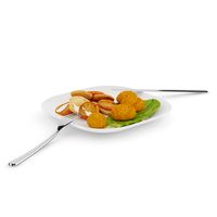Chicken Nuggets with Fried Potatoes 3D Model