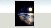 月夜海灘 Moonlight beach 海報 poster