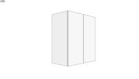 EN : Upper Kitchen Cabinet 650 mm; RO : Corp Bucatarie Suspendat 650 mm