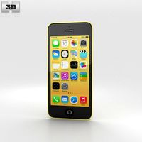 Apple iPhone 5C Yellow 3D Model