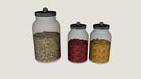 Utensílios de cozinha - Pote de mantimento de vidro
