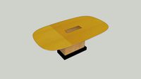 table mustard & salina oak