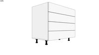 EN : Kitchen Cabinet 4 drawers 1000 mm; RO : Corp Bucatarie 4 Sertare 1000 mm