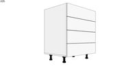 EN : Kitchen Cabinet 4 drawers 700 mm; RO : Corp Bucatarie 4 Sertare 700 mm