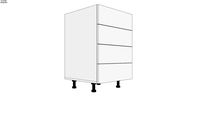 EN : Kitchen Cabinet 4 drawers 550 mm; RO : Corp Bucatarie 4 Sertare 550 mm