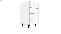 EN : Kitchen Cabinet 4 drawers 450 mm; RO : Corp Bucatarie 4 Sertare 450 mm