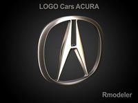 Acura 3d logo 3D Model