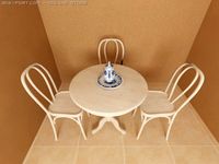 Cofee table and chairs 3D Model