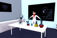 Low Poly Female Scientist