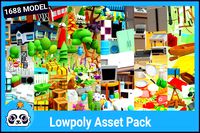 Pandazole - Lowpoly Asset Bundle