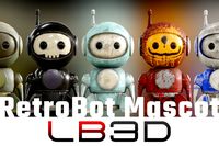 Retrobot, Game and App Character, Robot Mascot