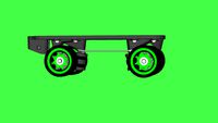 RollerSkate Truck and Plate with Custom Wheels