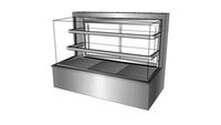 Balcão expositor refrigerado, vidro reto - Padaria (The bakery)