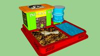 Dispensador de agua y comida para mascotas