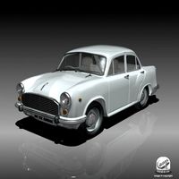 Ambassador Car 3D Model