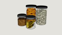 Utensílios de cozinha - Potes de mantimentos