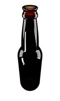 Glass beer bottle