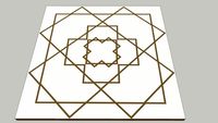 PATCHWORK LIGHT GOLD BR 19X19CM