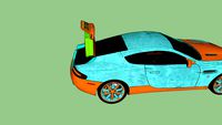 CAR WITH SOUND SISTEM DINAMIC COMPONENTS