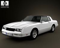 Chevrolet Monte Carlo SS 1986 3D Model