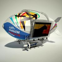Advertising Zeppelin Fifa 2010 3D Model