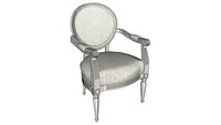82874 Chair with Armrest Gastro Louis Grey Urban
