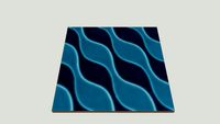 GEOMARINE WAVE AZUL BR 19X19CM