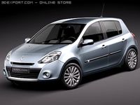 Renault Clio 5door 2010 3D Model
