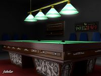 Billiard room STD MAT 3D Model