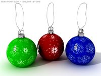Christmas balls 3D Model