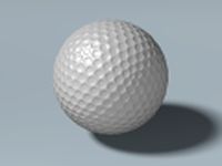 Golfball gameready 3D Model