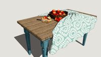 table, tablecloth, knife, apple, стол, скатерть, нож, яблоко