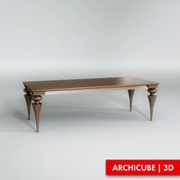 Dining Table 003 3D Model